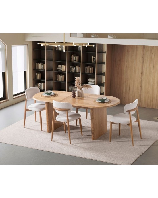 Belen Meşe Yemek Takımı